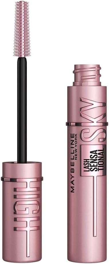 MAYBELLINE MASCARA, Lash Sensational Sky High Volumizing & Thickening, Eyelash Lengthening, Flake-Free Formula, Washable Mascara Infused with Bamboo...