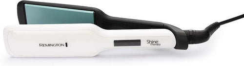 REMINGTON SHINE THERAPY Wide Plate Ceramic Hair Straighteners for Longer Thicker Hair with Morrocan Argan Oil - S8550